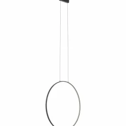 Sklep Kaja Czarne koło LED na zwisach 4000K ⌀60cm 10861 CIRCOLO LED | Kaja Store