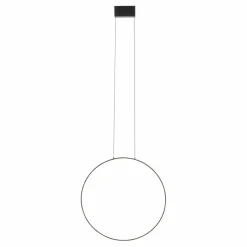 Sklep Kaja Czarne koło LED na zwisach 4000K ⌀60cm 10861 CIRCOLO LED | Kaja Store