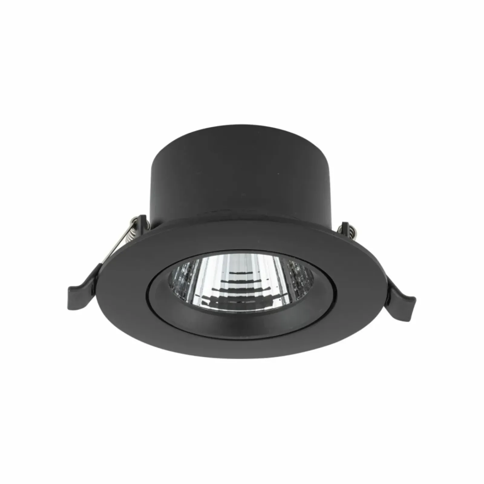 Sklep Kaja Czarne oczko podtynkowe LED 5W 4000K ⌀9cm 10550 EGINA LED | Kaja* Lampy Led|Oprawy Podtynkowe
