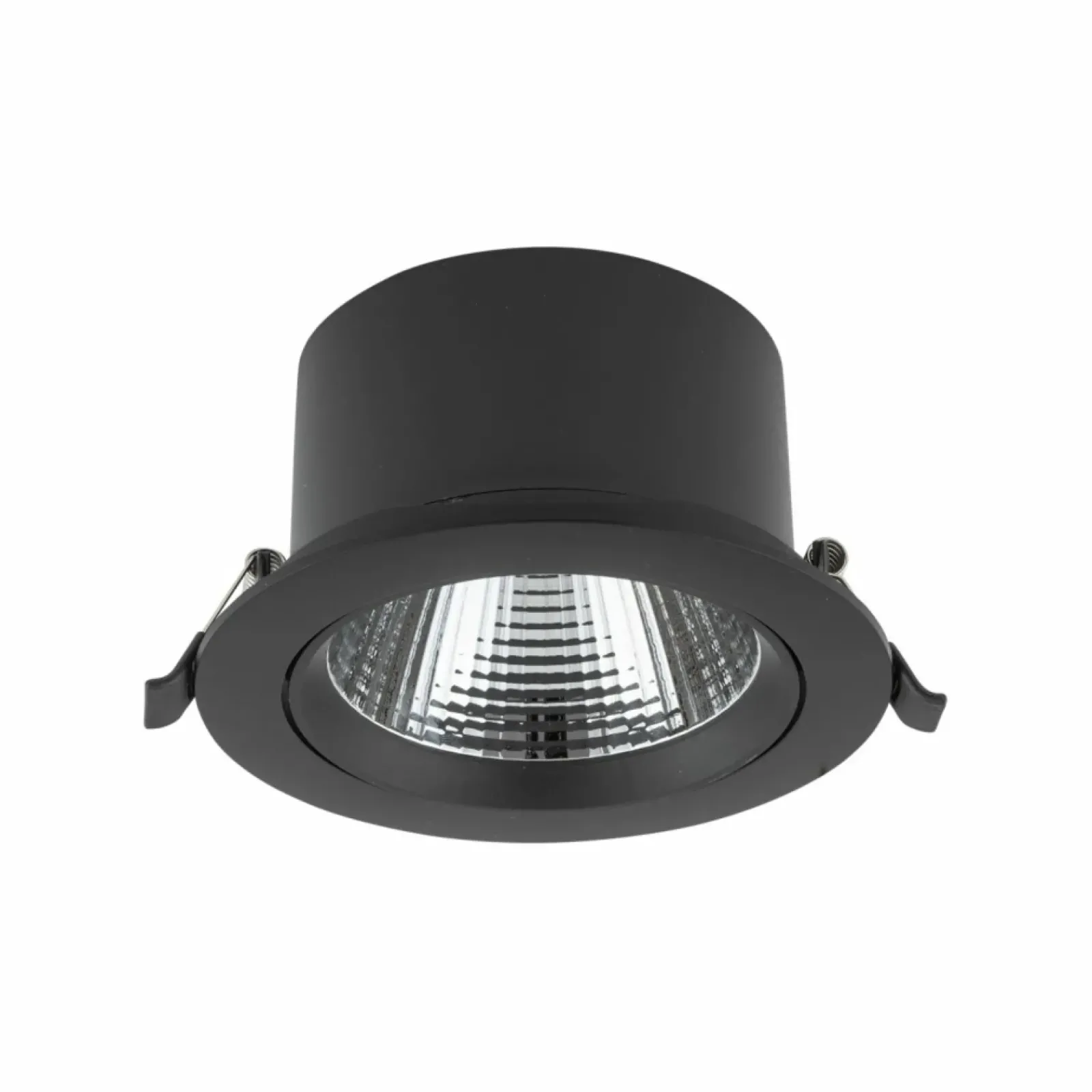Sklep Kaja Czarne oczko wpustowe LED 15W 3000K ⌀14cm 10557 EGINA LED | Kaja* Lampy Led|Oprawy Podtynkowe