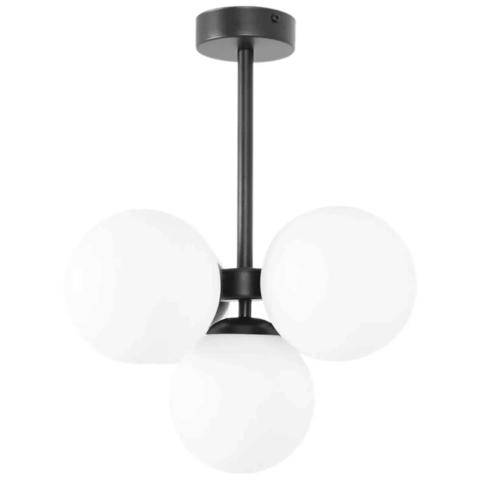 Sklep Kaja Czarno-biała lampa sufitowa z pięcioma kloszami K-5361 z serii INEZ Best
