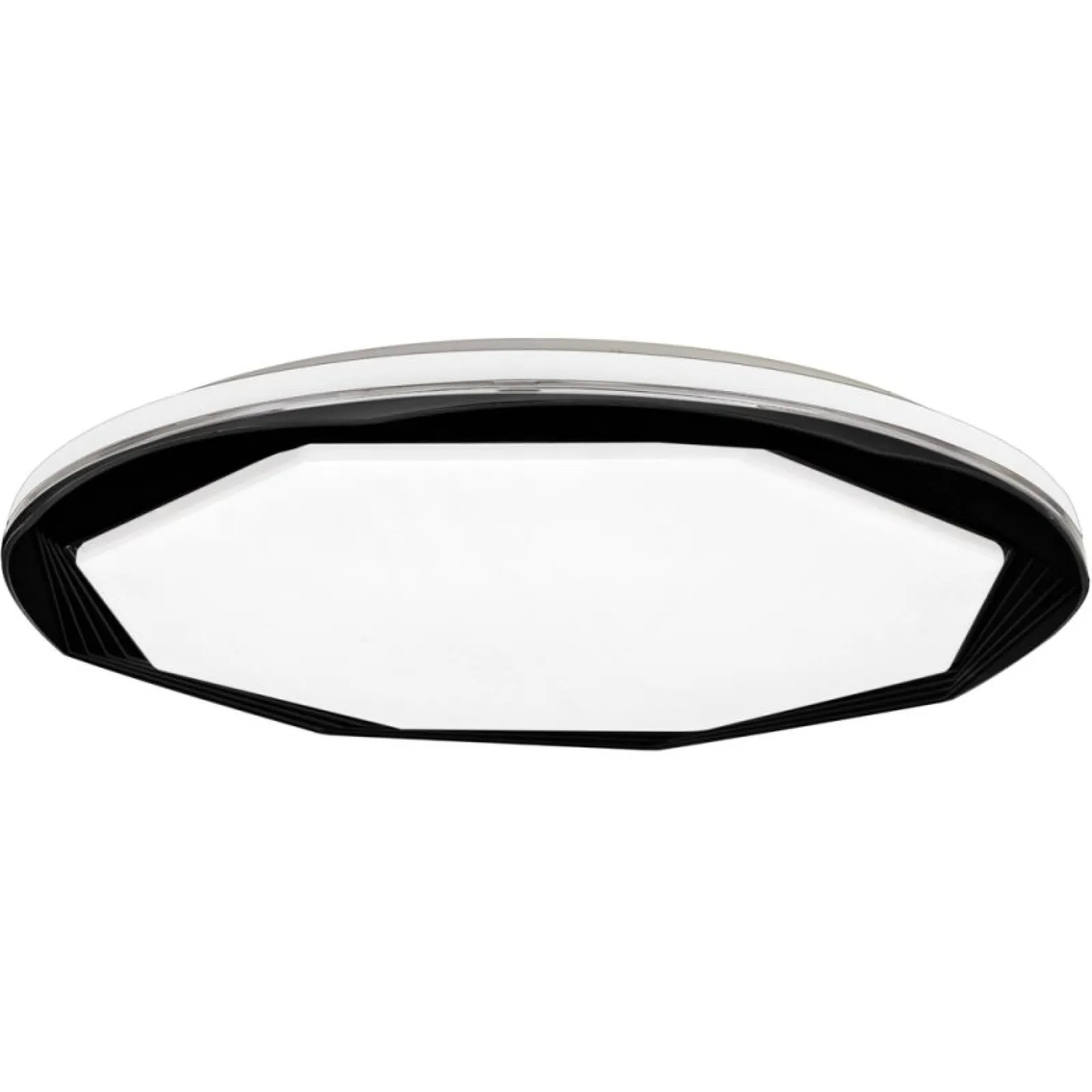 Sklep Kaja Czarno-biała lampa sufitowa LED do salonu ML7053 OPTIMA | Kaja* Plafony Klasyczne|Plafony Nowoczesne