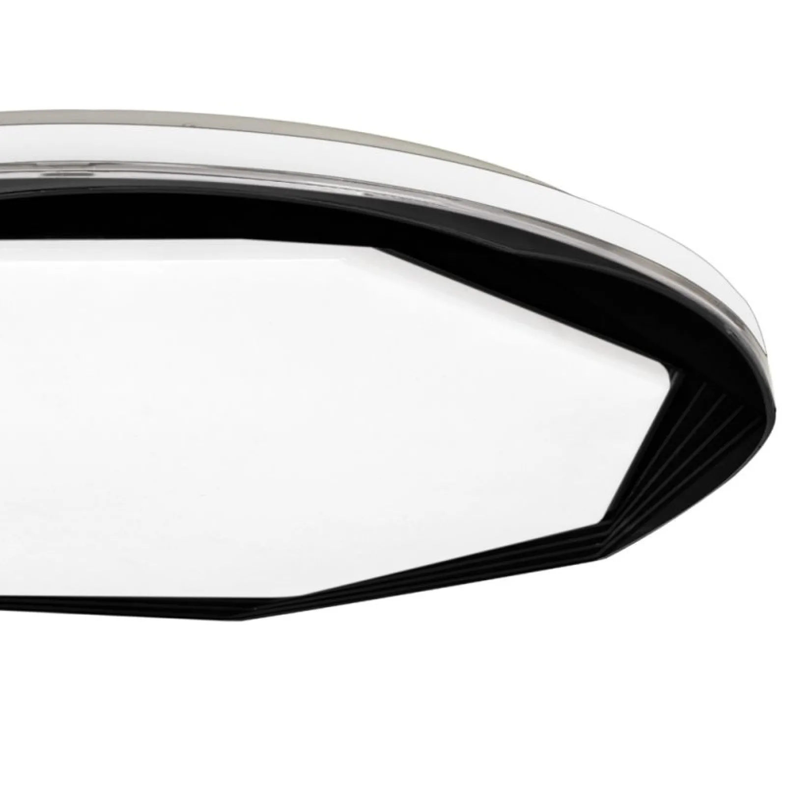 Sklep Kaja Czarno-biała lampa sufitowa LED do salonu ML7053 OPTIMA | Kaja* Plafony Klasyczne|Plafony Nowoczesne