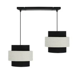 Sklep Kaja Czarno-biała lampa wisząca, do kuchni 32-17802 z serii BENTA | Kaja Outlet