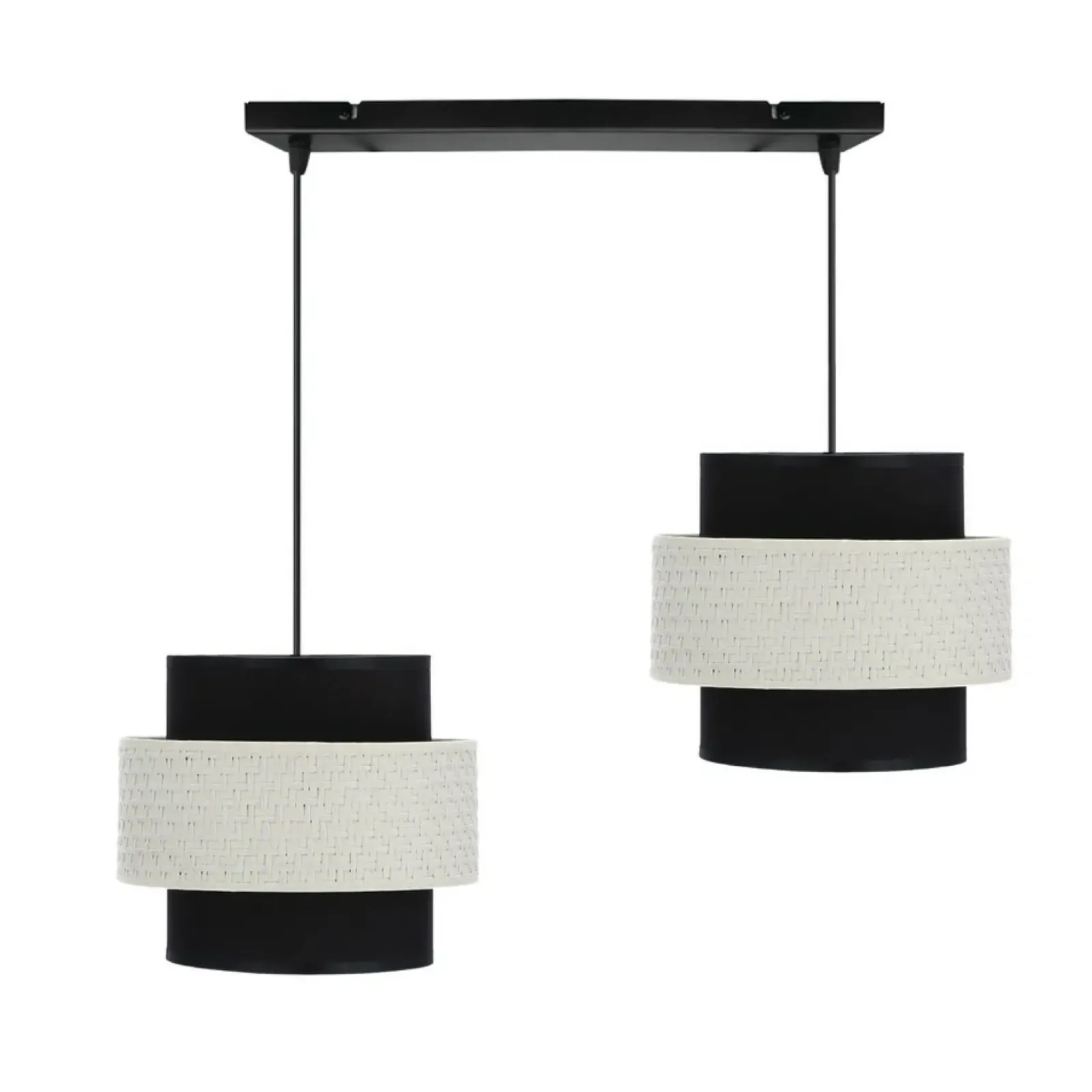 Sklep Kaja Czarno-biała lampa wisząca, do kuchni 32-17802 z serii BENTA | Kaja Outlet