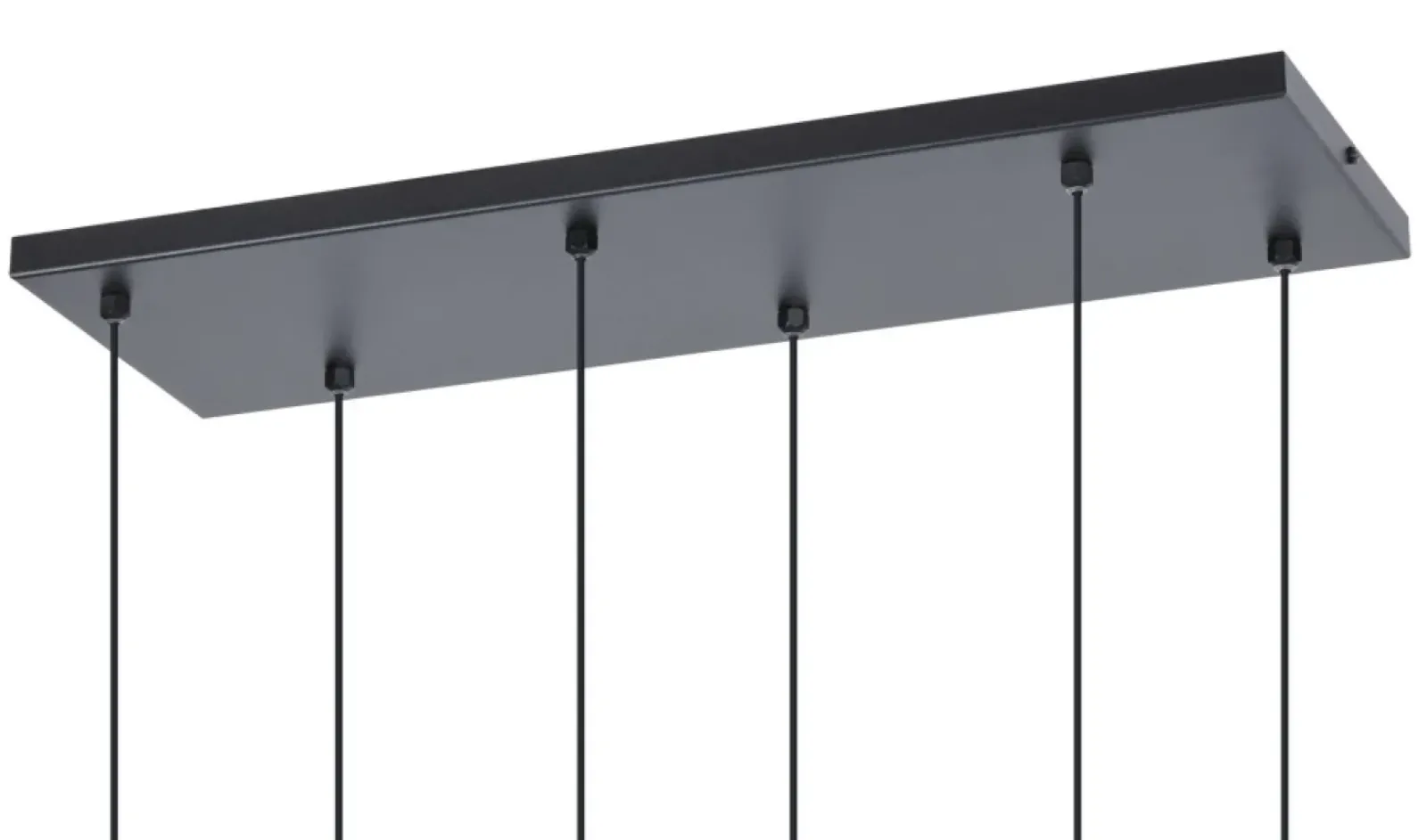 Sklep Kaja Czarno-biała lampa wisząca na sześć żarówek K-4748 | Kaja Oświetlenie Fashion