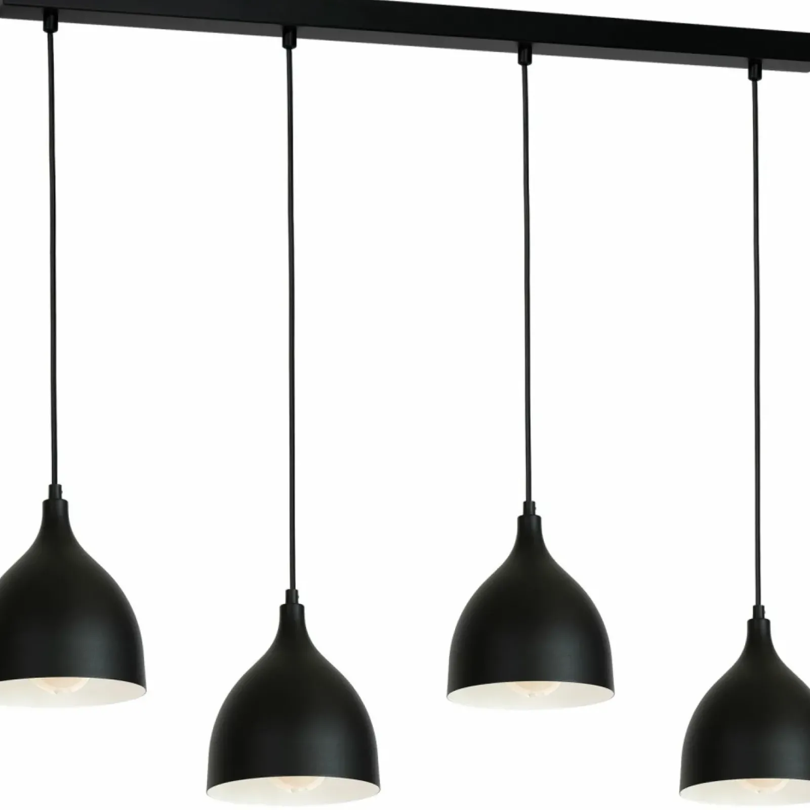 Sklep Kaja Czarno-biała lampa wisząca, na podłużnej listwie LX 1879 z serii NOAK czarny Store