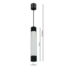 Sklep Kaja Czarno-biała lampa wisząca, punktowa, na GU10 ML6341 z serii MARBLE | Kaja Oświe biały Discount
