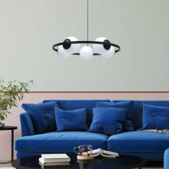 Sklep Kaja Czarno-biała lampa wisząca w stylu klasycznym 5011 z serii ORBIT Flash Sale