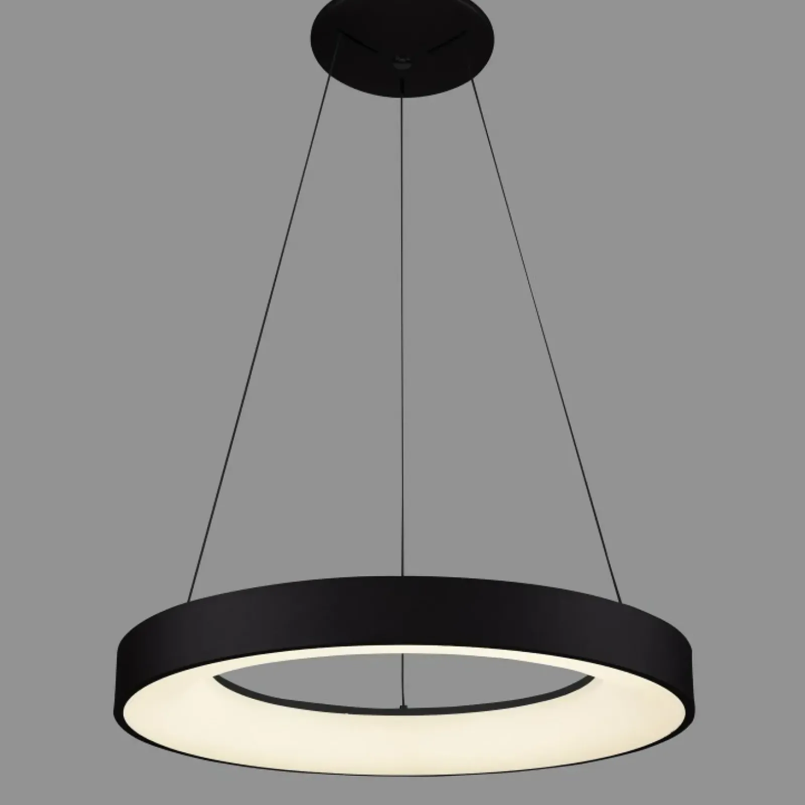 Sklep Kaja Czarno-biała obręcz wisząca LED 48cm 4000K 5304-840RP-BK-4 - GIULIA Sale