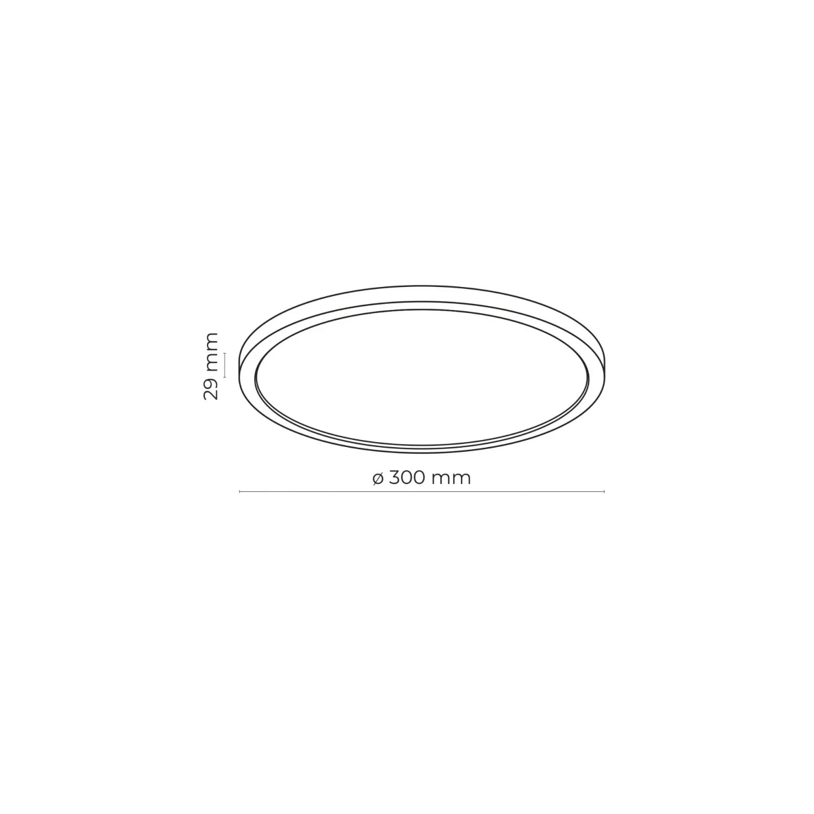 Sklep Kaja Czarno-biały plafon z LED-em, ochrona IP54 TK 6901 z serii AQUA* Plafony Nowoczesne|Lampy Led