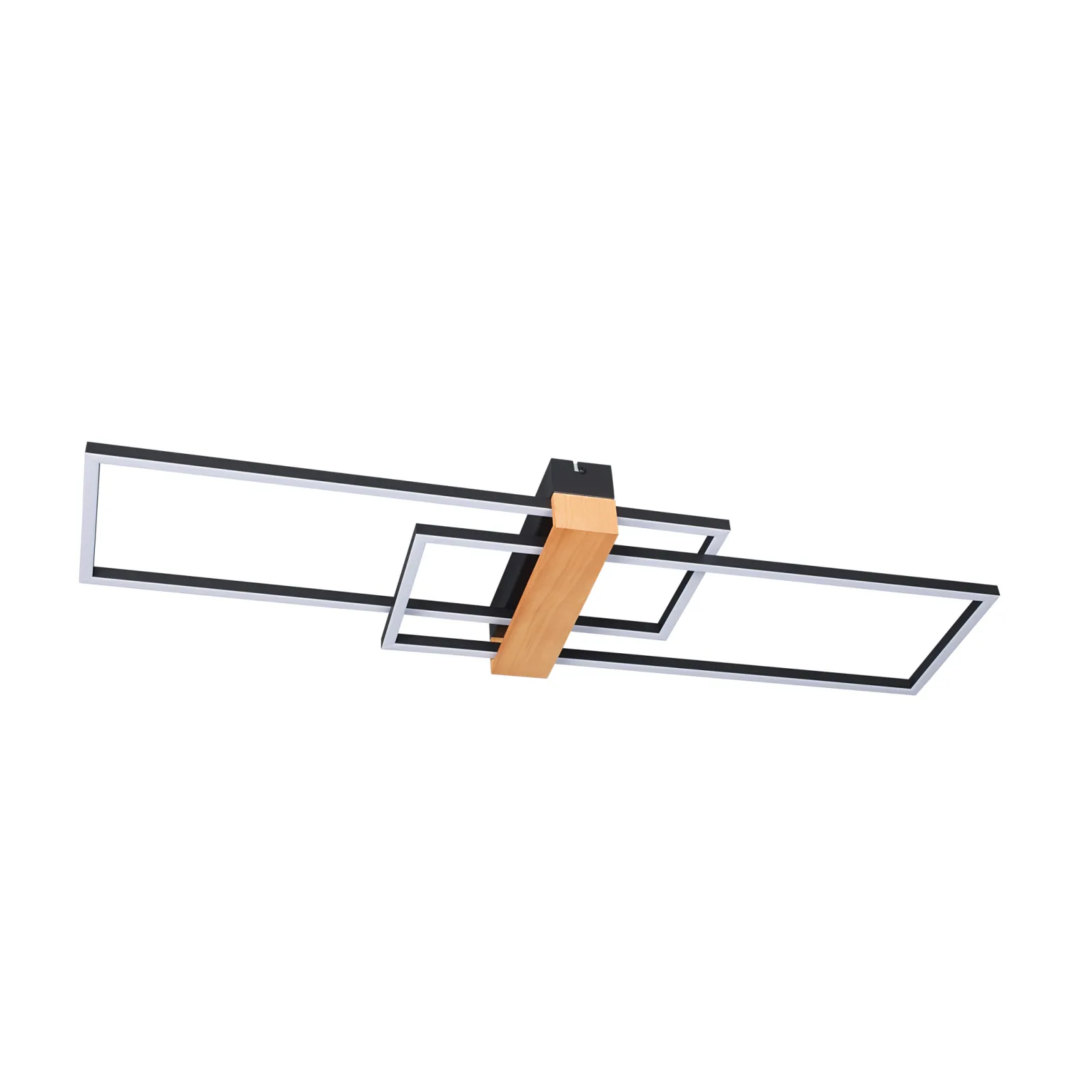 Sklep Kaja Czarno-drewniana lampa sufitowa LED C230624202 MINAR | Kaja* Plafony Nowoczesne|Lampy Led