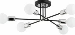 Sklep Kaja Czarno-srebrna lampa sufitowa w stylu loftowym AL 62128 TOLEDO | Kaja Store