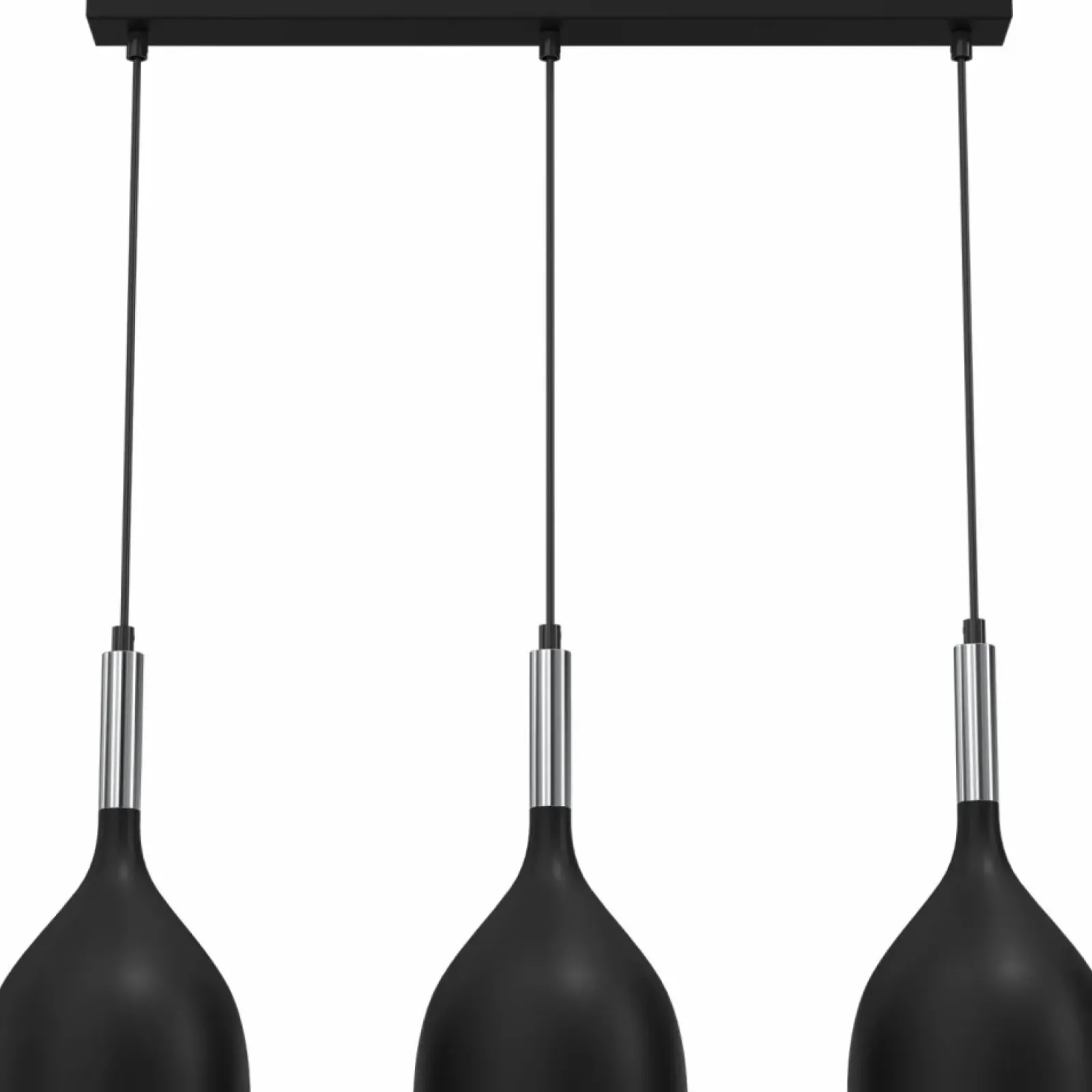 Sklep Kaja Czarno-srebrna lampa wisząca, na trzy żarówki LX 3894 z serii NOAK Sale