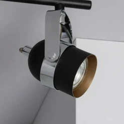 Sklep Kaja Czarno-srebrne reflektory do salonu ABR-RRH-C-3XGU10 RETRO | Kaja Flash Sale