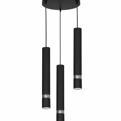 Sklep Kaja Czarno-srebrne tuby, lampa wisząca LX 5153 z serii RENO | Kaja Fashion