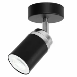 Sklep Kaja Czarno-srebrny reflektor sufitowy, do korytarza LX 5145 z serii RENO Hot