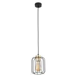 Sklep Kaja Czarno-złota, druciana lampa wisząca do jadalni TK 4714 GALAXY NEW Discount