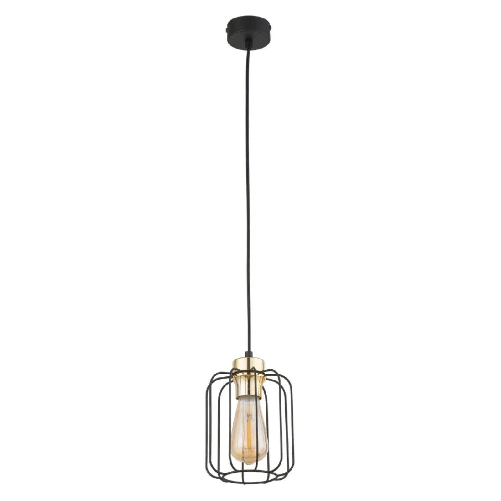 Sklep Kaja Czarno-złota, druciana lampa wisząca do jadalni TK 4714 GALAXY NEW Discount