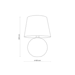 Sklep Kaja Czarno-złota, elegancka lampka nocna z abażurem TK 5590 SANTANA* Lampki Stołowe Z Abażurem|Nowoczesne Lampki Stołowe
