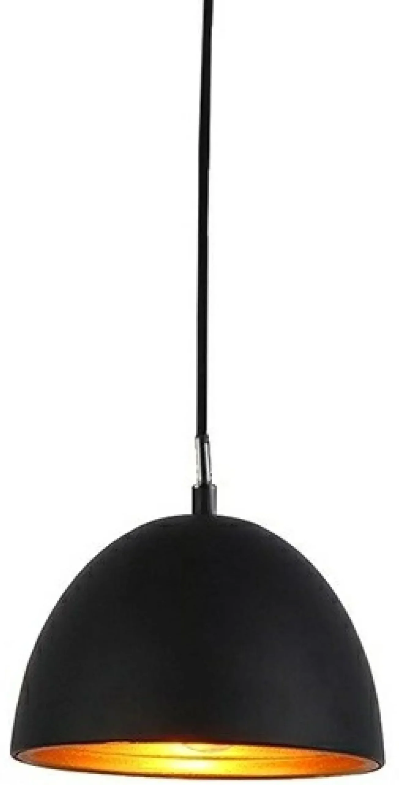 Sklep Kaja Czarno-złota, kopułowa lampa wisząca ⌀18cm AZ1393 MODENA | Kaja Best Sale