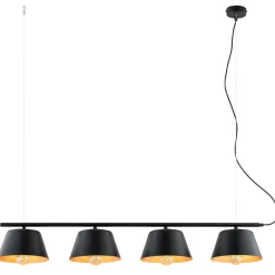 Sklep Kaja Czarno-złota lampa do oświetlenia stołu 1337/4 GELATO | Kaja Fashion