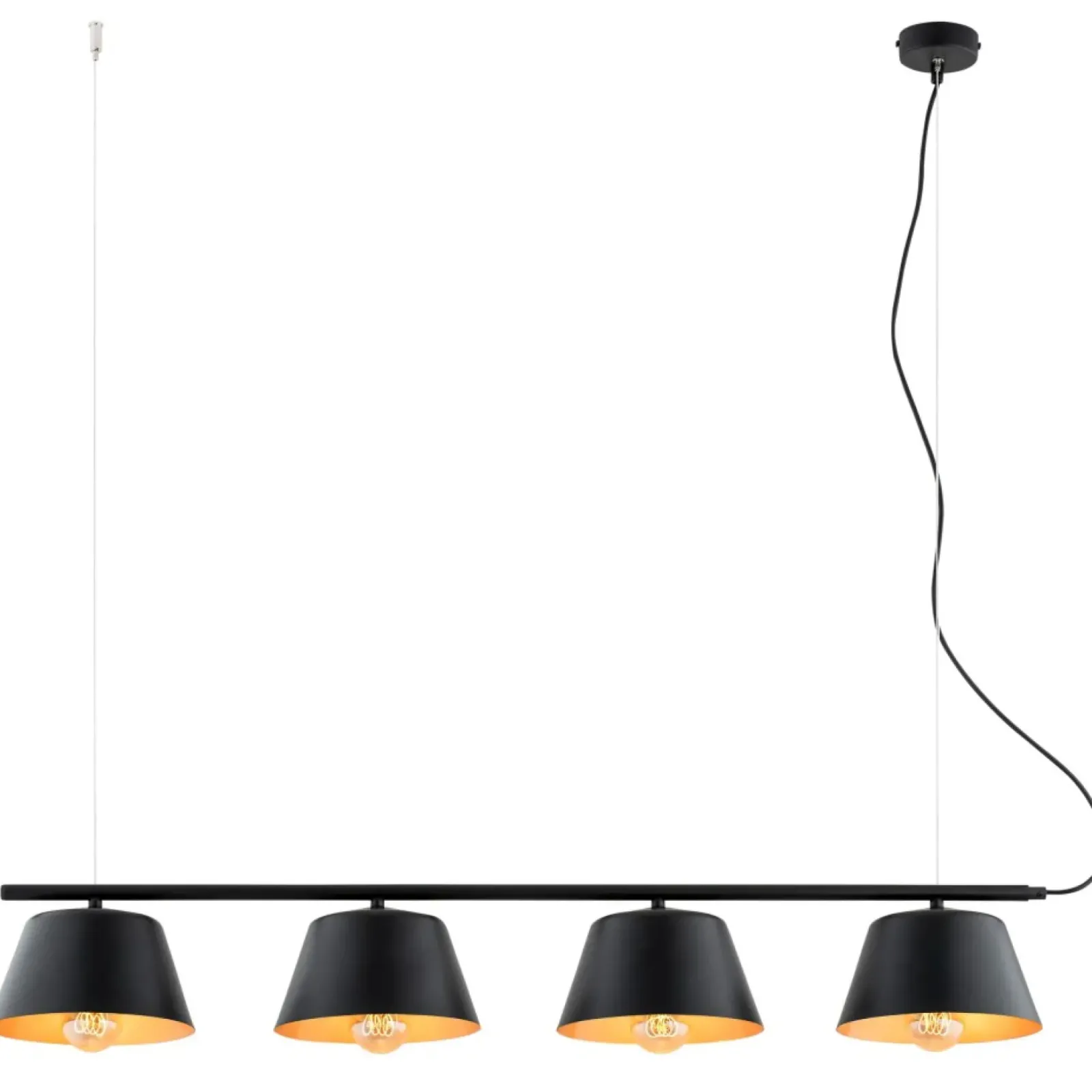 Sklep Kaja Czarno-złota lampa do oświetlenia stołu 1337/4 GELATO | Kaja Fashion