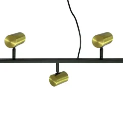 Sklep Kaja Czarno-złota lampa nad wyspę kuchenną LP-731/6L GD SNOW | Kaja Fashion