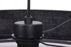 Sklep Kaja Czarno-złota lampa podłogowa, do salonu K-5205 z serii NICEA | Kaja* Lampy Podłogowe Z Abażurem|Lampy Podłogowe