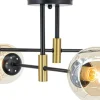 Sklep Kaja Czarno-złota lampa sufitowa do sypialni 3045/4A BL TR SORIA | Kaja Store