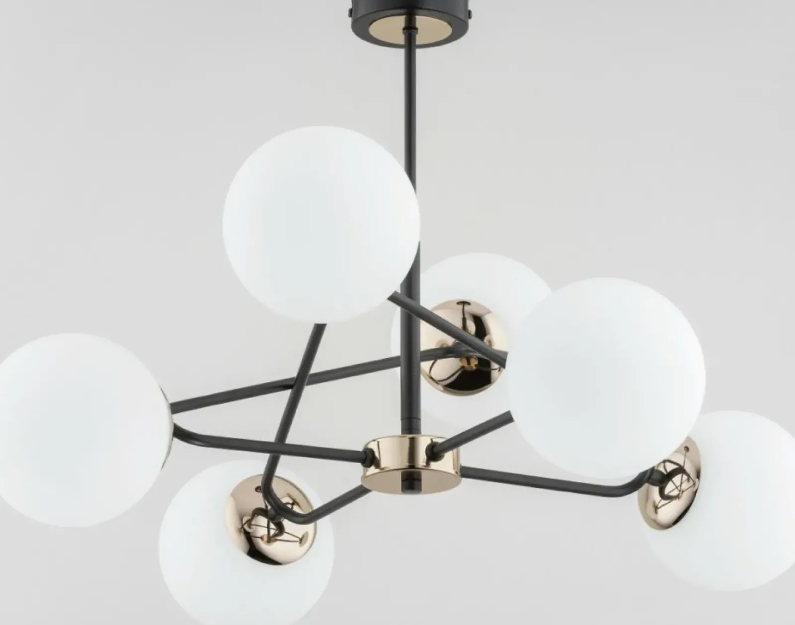 Sklep Kaja Czarno-złota lampa sufitowa o nietypowym designie AL 63099 | Kaja Hot