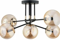 Sklep Kaja Czarno-złota lampa sufitowa z kulistymi kloszami AL 63131 z serii ESTER | Kaja O Hot