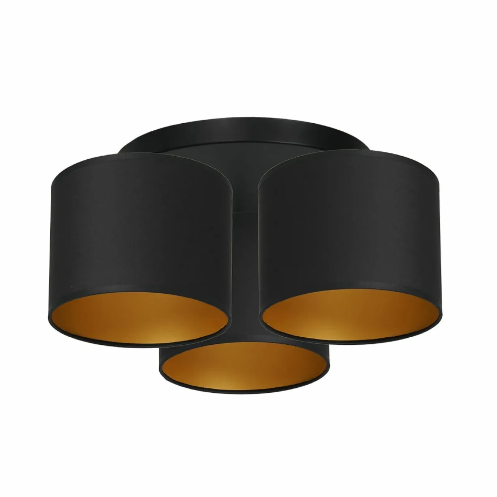 Sklep Kaja Czarno-złota lampa sufitowa, trzy abażury LX 3488 z serii ARDEN | Kaja Discount