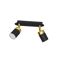 Sklep Kaja Czarno-złota lampa sufitowa w stylu technicznym MLP6124 JOKER | Kaja Flash Sale