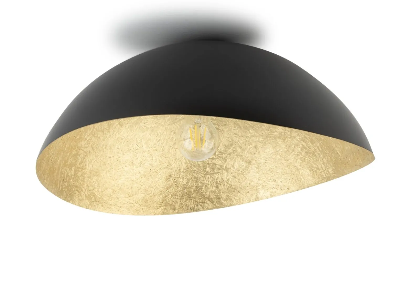 Sklep Kaja Czarno-złota lampa sufitowa, duży gwint SIG 40597 z serii SOLARIS* Plafony Nowoczesne