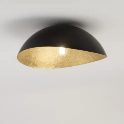 Sklep Kaja Czarno-złota lampa sufitowa, duży gwint SIG 40597 z serii SOLARIS* Plafony Nowoczesne