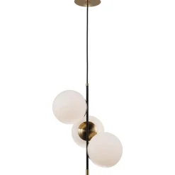 Sklep Kaja Czarno-złota lampa wisząca do kuchni PND-43660-3 STELIA | Kaja Clearance