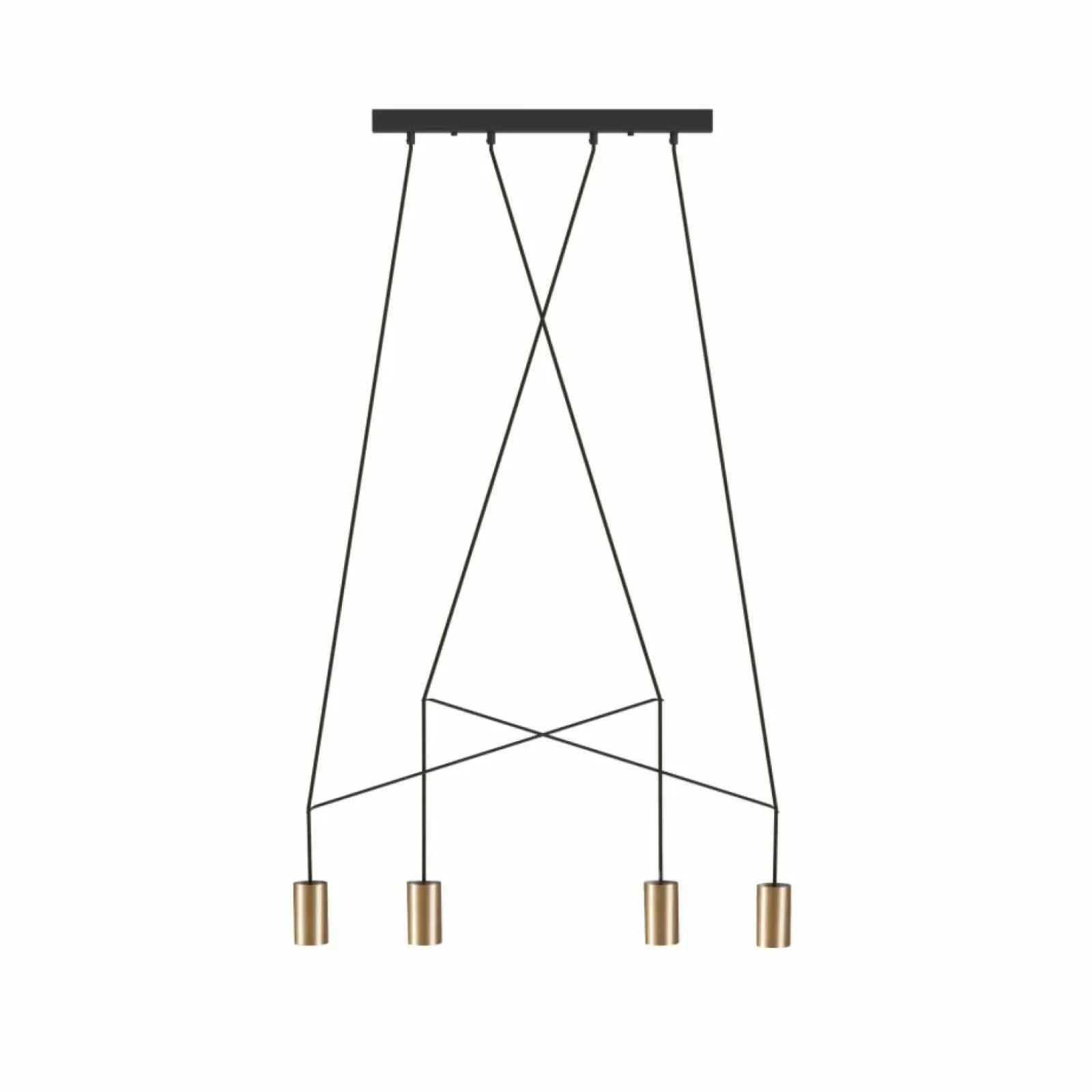 Sklep Kaja Czarno-złota lampa wisząca, idealna do salonu 7957 | Kaja Oświetlenie mosiądz Cheap
