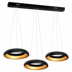 Sklep Kaja Czarno-złota lampa wisząca LED ML354 RONDO NERO | Kaja Oświetlenie czarny Best