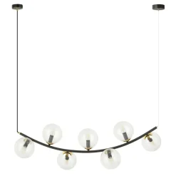 Sklep Kaja Czarno-złota lampa wisząca, nad stół do jadalni 1296/7 z serii RITZ Cheap