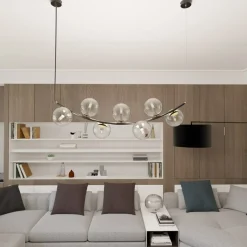 Sklep Kaja Czarno-złota lampa wisząca, nad stół do jadalni 1296/7 z serii RITZ Cheap