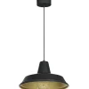 Sklep Kaja Czarno-złota lampa wisząca nad okrągły stół ⌀36 LX 4032 CLASS | Kaja Sale