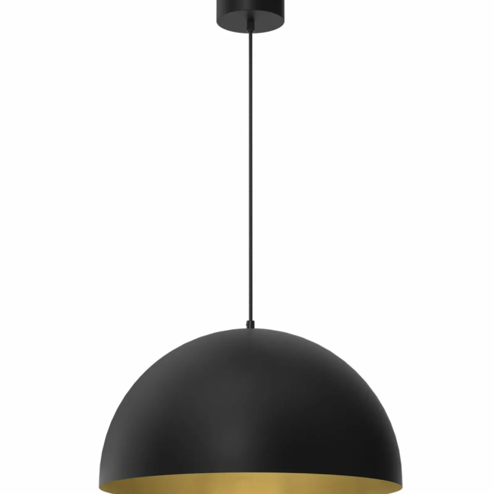 Sklep Kaja Czarno-złota lampa wisząca, okazały klosz LX 3004 z serii SINGLE New
