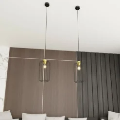Sklep Kaja Czarno-złota lampa wisząca, pojedyncza 1364/1 z serii VANDER Online
