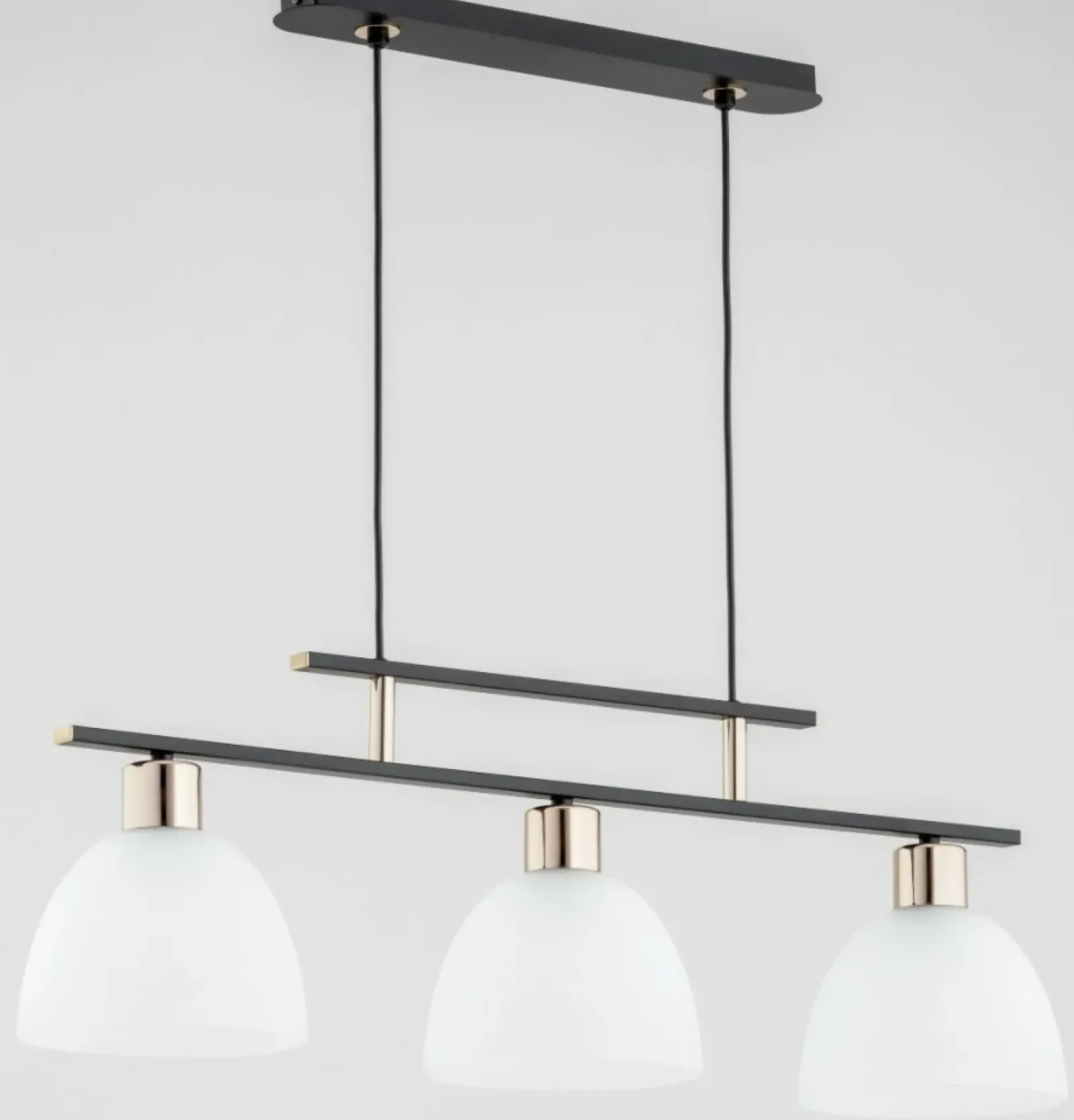 Sklep Kaja Czarno-złota lampa wisząca, szklane klosze AL 63005 | Kaja Fashion