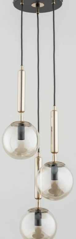 Sklep Kaja Czarno-złota lampa wisząca z 3 kloszami AL 63068 | Kaja Outlet