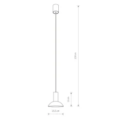 Sklep Kaja Czarno-złota lampa wisząca, zaokrąglona 8194 | Kaja Oświetlenie czarny Clearance
