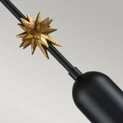 Sklep Kaja Czarno-złota lampa wisząca z ozdobą ETOILE-P-S-MB z serii ETOILE Cheap