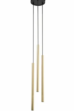 Sklep Kaja Czarno-złota lampa wisząca z rurkami SIG 40738 SOPEL LUX | Kaja Store
