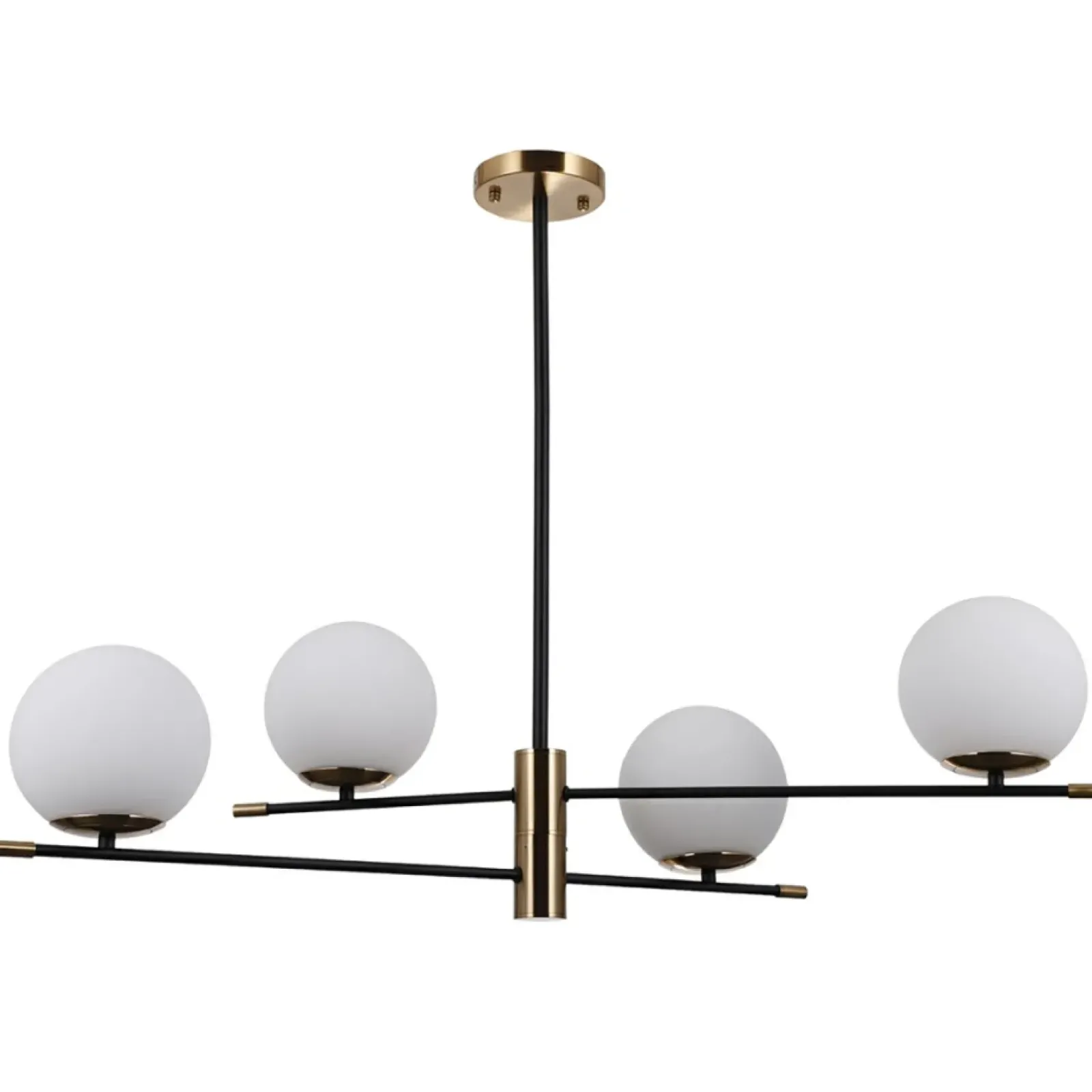 Sklep Kaja Czarno-złota lampa z kloszami kulami PND-43660-4 STELIA | Kaja New